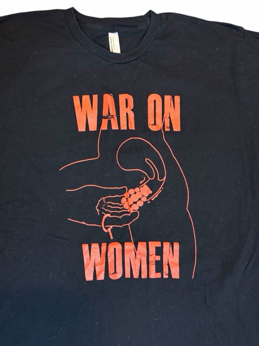 War On Women Band T Shirt Large Black Red Graphic Feminist Punk Tee Unisex - Picture 3 of 7